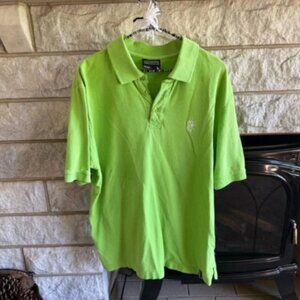 South Pole Lime Green Polo Shirt Classic Design Large